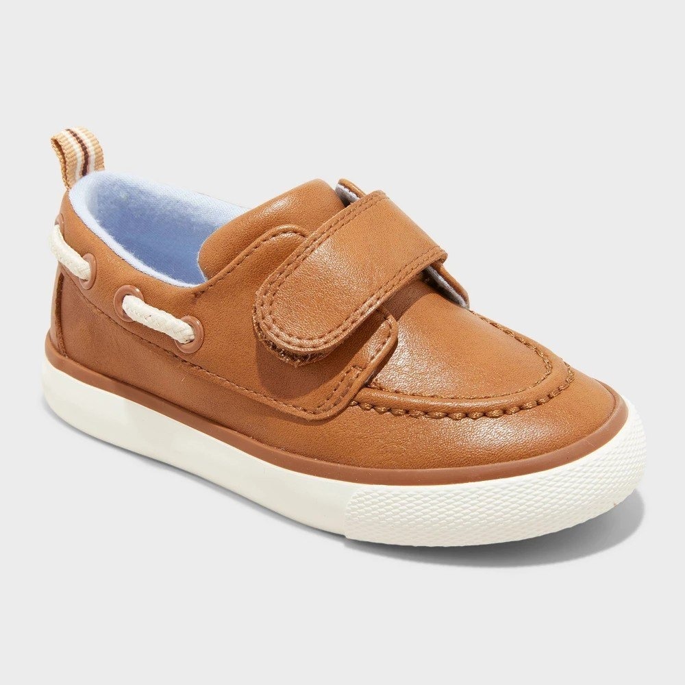 Baby Boy Cat & Jack Levi Boat Shoes‎ Cognac Size 5T New With Tags